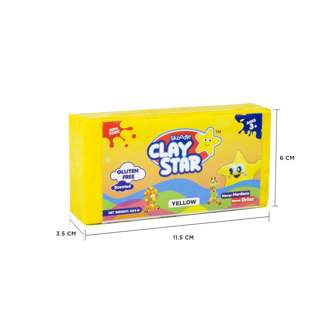 Skoodle Clay Star – 454 gm (Yellow)