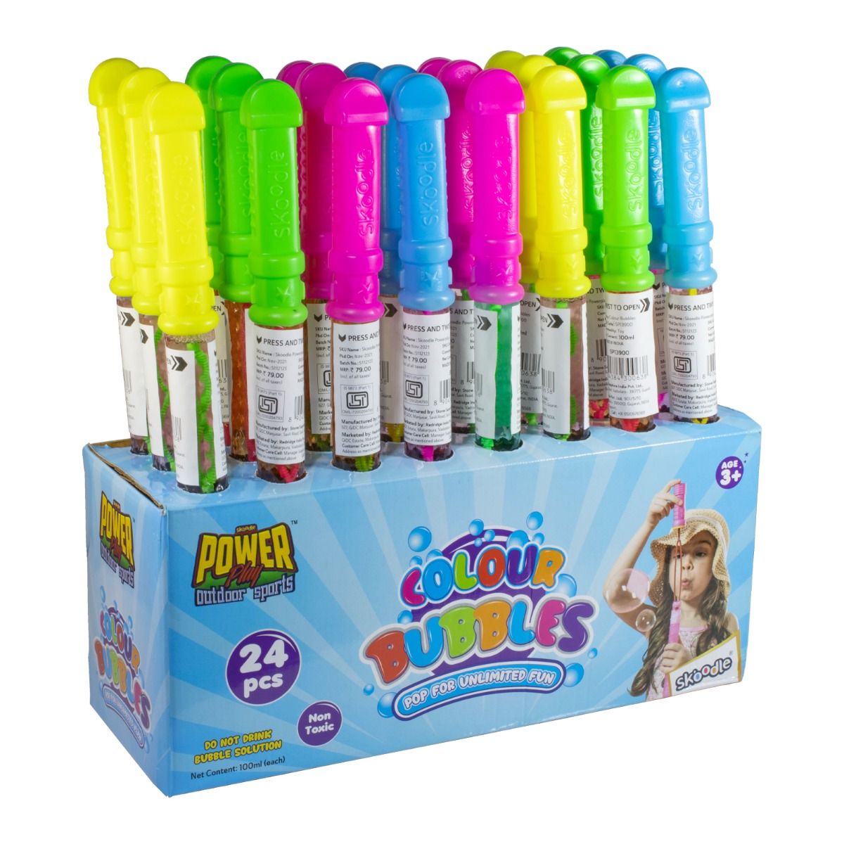 Skoodle 4 Oz Bubble Sticks In Pdq