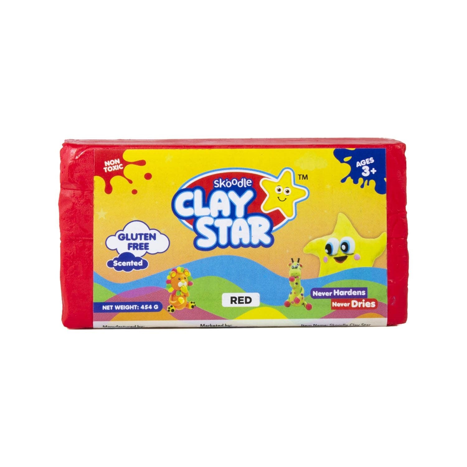 Skoodle Clay Star – 454 gm (Red)