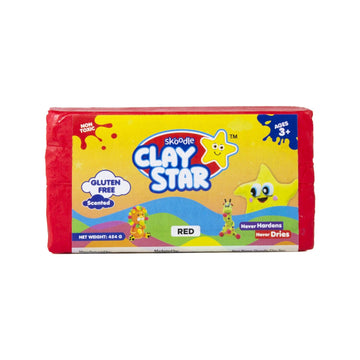 Skoodle Clay Star – 454 gm (Red)