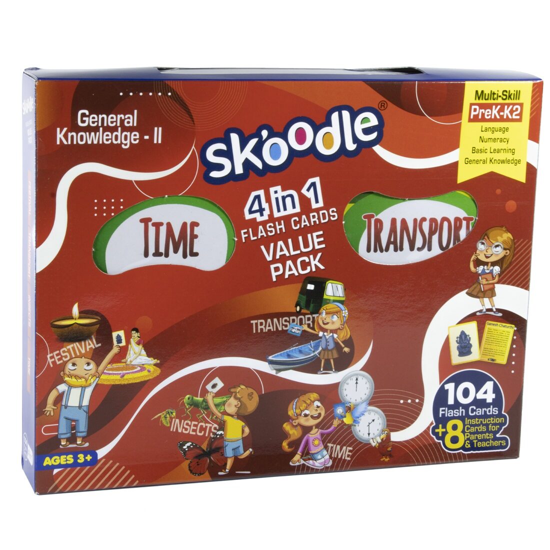 Skoodle General Knowledge2 Flash Cards Set – Pack of 4