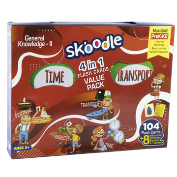 Skoodle General Knowledge2 Flash Cards Set – Pack of 4