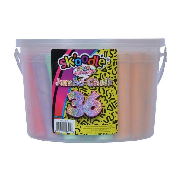 Skoodle 36 Colour Jumbo Chalk Bucket