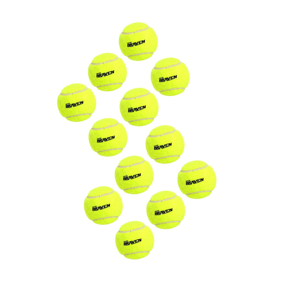 Skoodle BRAVEN Tennis4 Cricket Swing & Soft Ball (Set of 12)
