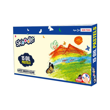 Skoodle Oil Pastels Pack Of 15 Shades