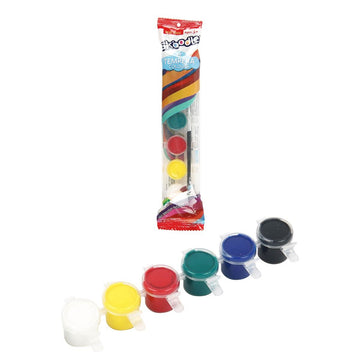Skoodle Tempera Colours Set Of 6 Different Colours