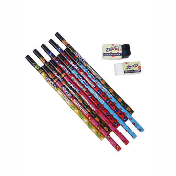 Skoodle Fruit Series Paper Pencil (With Eraser & Sharpner)