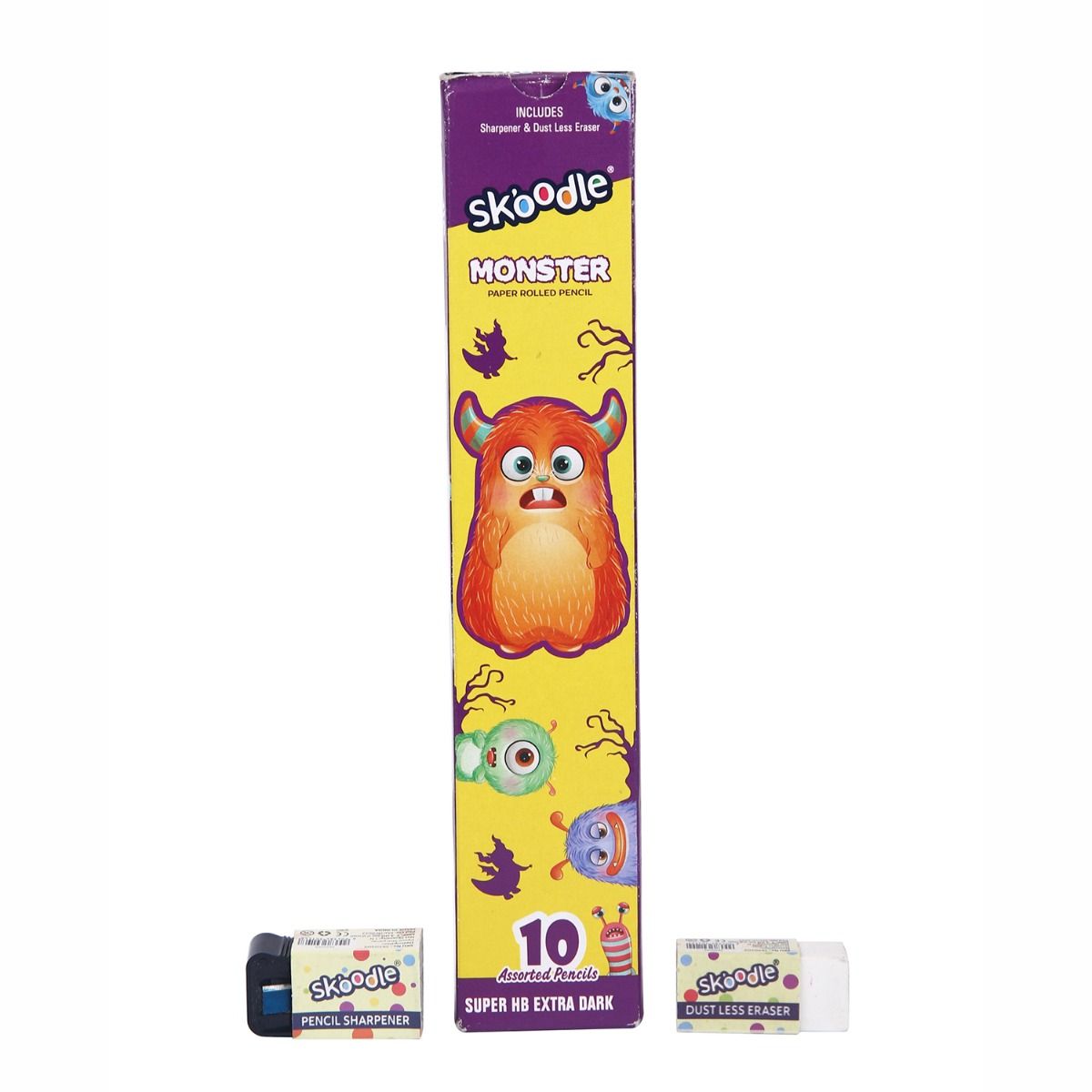 Skoodle Monster Series - Paper Pencil -Pack Of 10