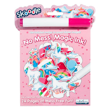 Skoodle Magic Ink Colouring Book, 24 Pages, Includes Magic Ink Marker