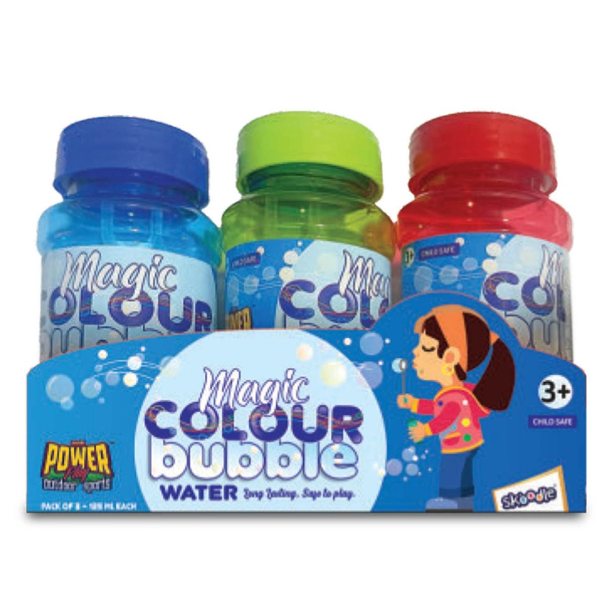 Skoodle Bubble Water Pack Of 3 Bottles 125ml each