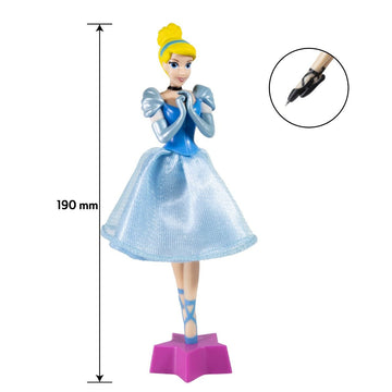 Disney Princess 3D Pens | Multicolor|Gift Collectible Pvc Figure - Cinderella