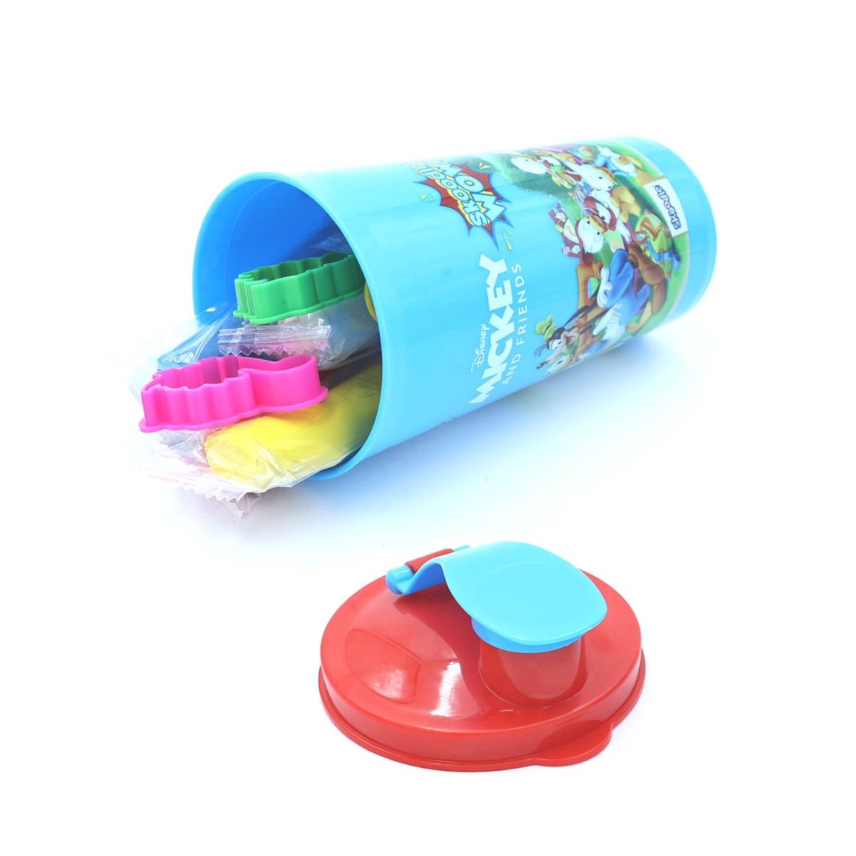 Skoodle Disney Mickey Tumbler Sipper Cup, Cute Water Bottle With Lid, Food Grade Plastic, Leak Proof, Bpa Free, 300 Ml With Surprise Gift Inside.