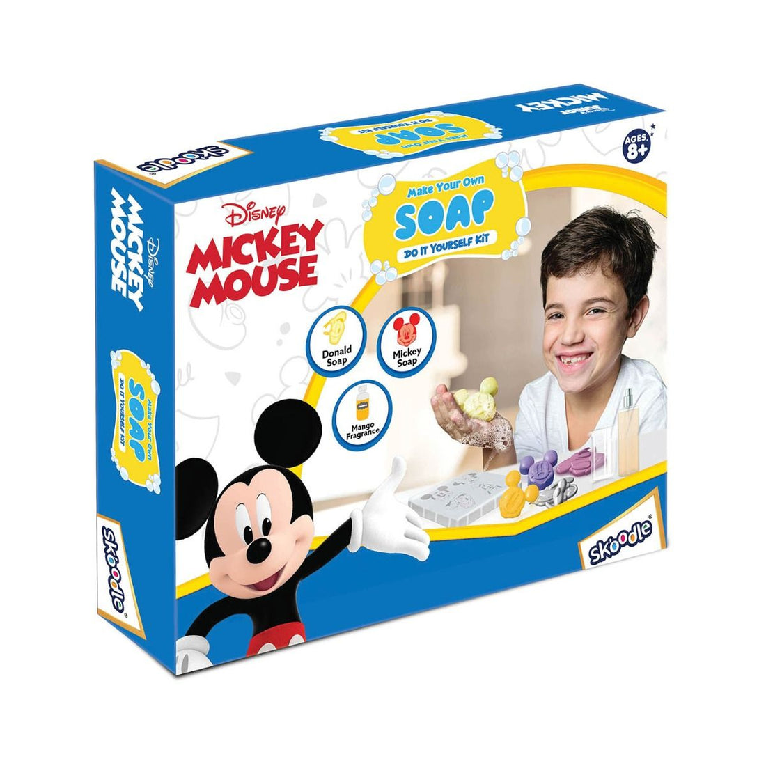 Skoodle Mickey Mouse Creative Soap Making Kit, Diy Science Activity Kit For 8 Years And Above Old Boys And Girls, Fun And Educational Diy Activity Stem Kit, Perfect For Gifting