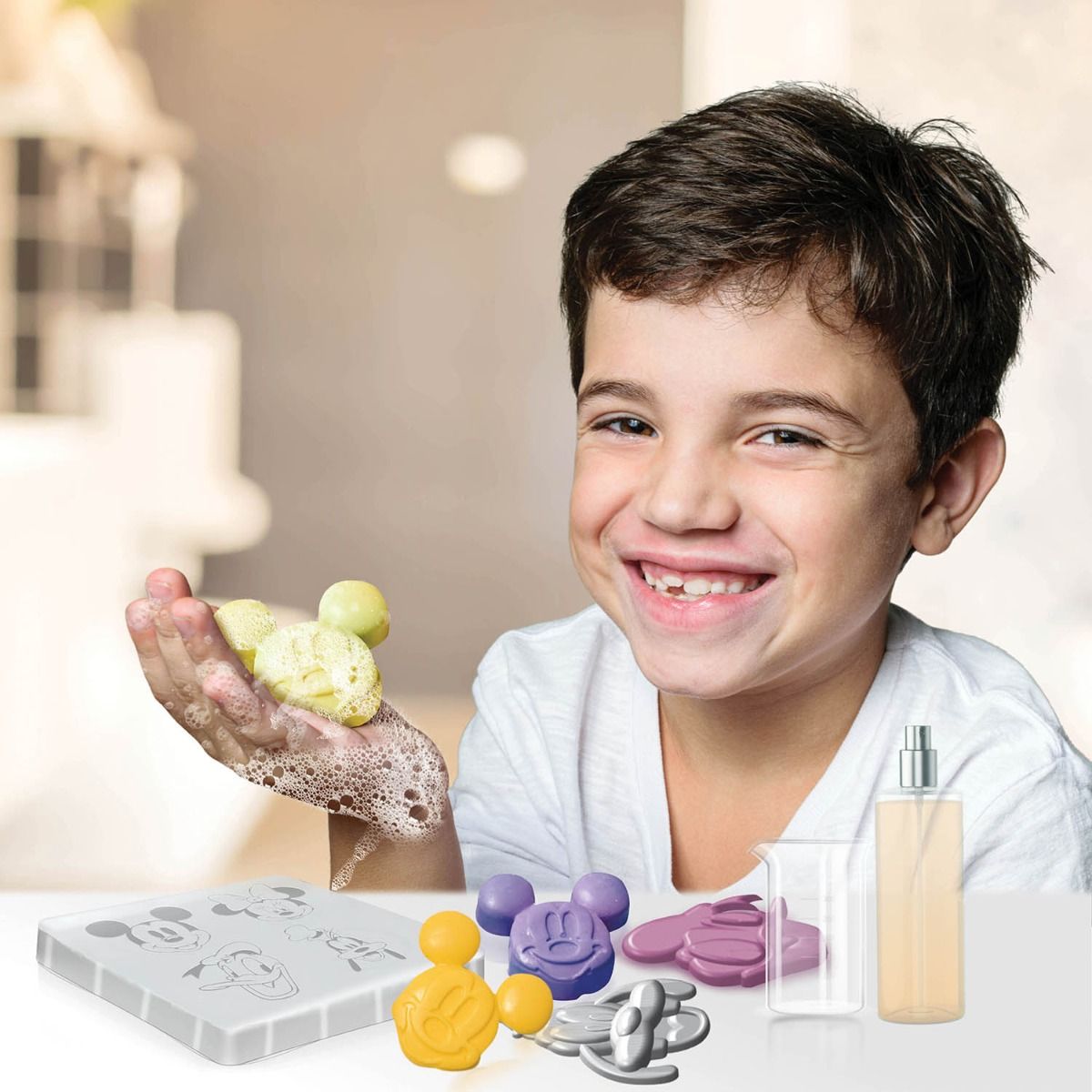 Skoodle Mickey Mouse Creative Soap Making Kit, Diy Science Activity Kit For 8 Years And Above Old Boys And Girls, Fun And Educational Diy Activity Stem Kit, Perfect For Gifting