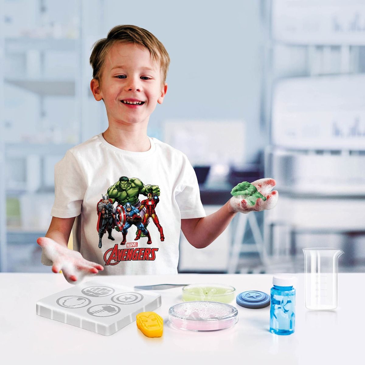 Skoodle Avengers Creative Kids Soap Making Kit, Diy Science Activity Kit For 8 Years And Above Old Boys And Girls, Fun And Educational Diy Activity Stem Kit, Perfect For Gifting