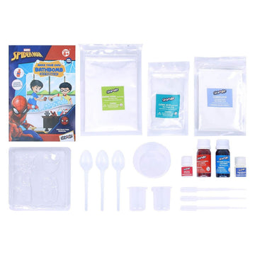 Skoodle Spiderman Super Hero Bath Bombs, Educational Diy Activity Toy Kit For Ages 8+, Creative Learning Games For Growing Children