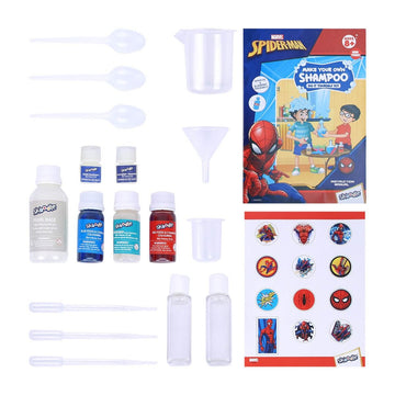 Skoodle Spiderman - Make Your Own Fresh Shampoo, Educational Diy Activity Toy Kit For Ages 8+, Creative Learning Games For Growing Children
