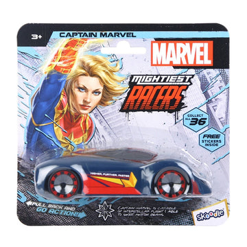 Skoodle Marvel Pull-Back Hyper Car - Captain Marvel (Cm)