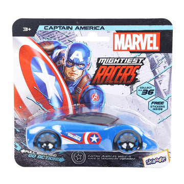 Skoodle Marvel Pull-Back Hyper Car - Captain America (Ca)
