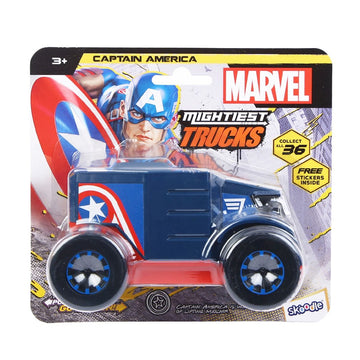 Skoodle Marvel Pull-Back Monster Truck - Captain America (Ca)