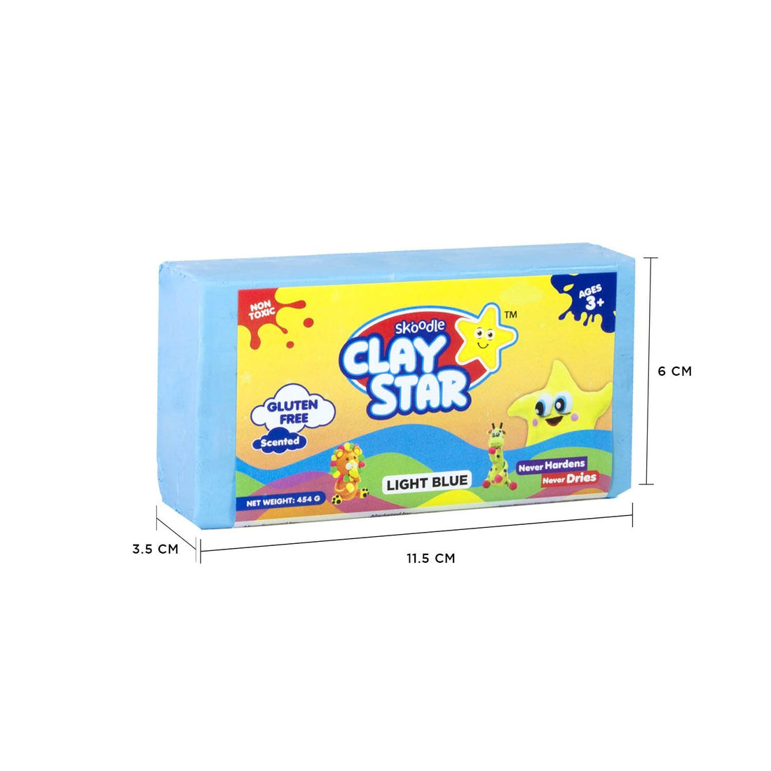 Skoodle Clay Star – 454 gm (Light Blue)