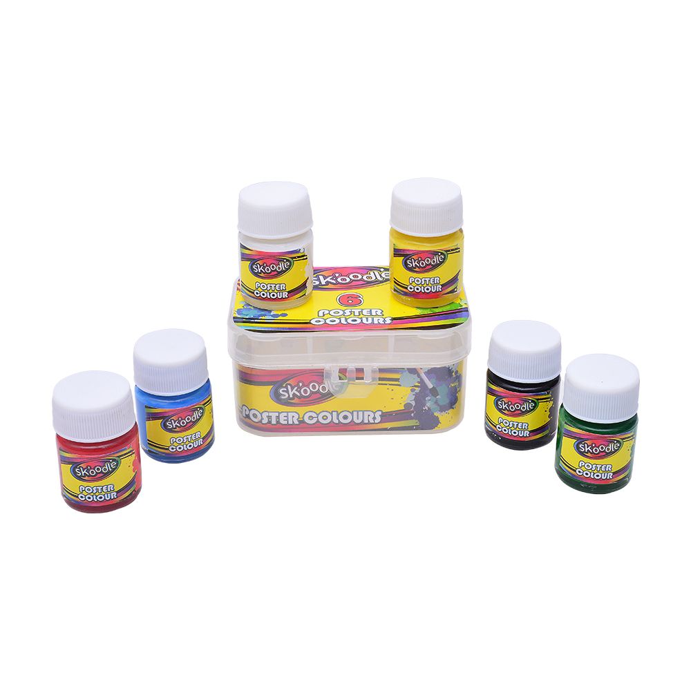 Skoodle Poster Colours - 6 Colours, 10 Ml