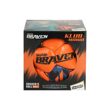 BRAVEN Klub Mania Size 1 Football – Diamond Textured Grain (Manchester / Milan / Chelsea / Liverpool / Barcelona / Madrid)