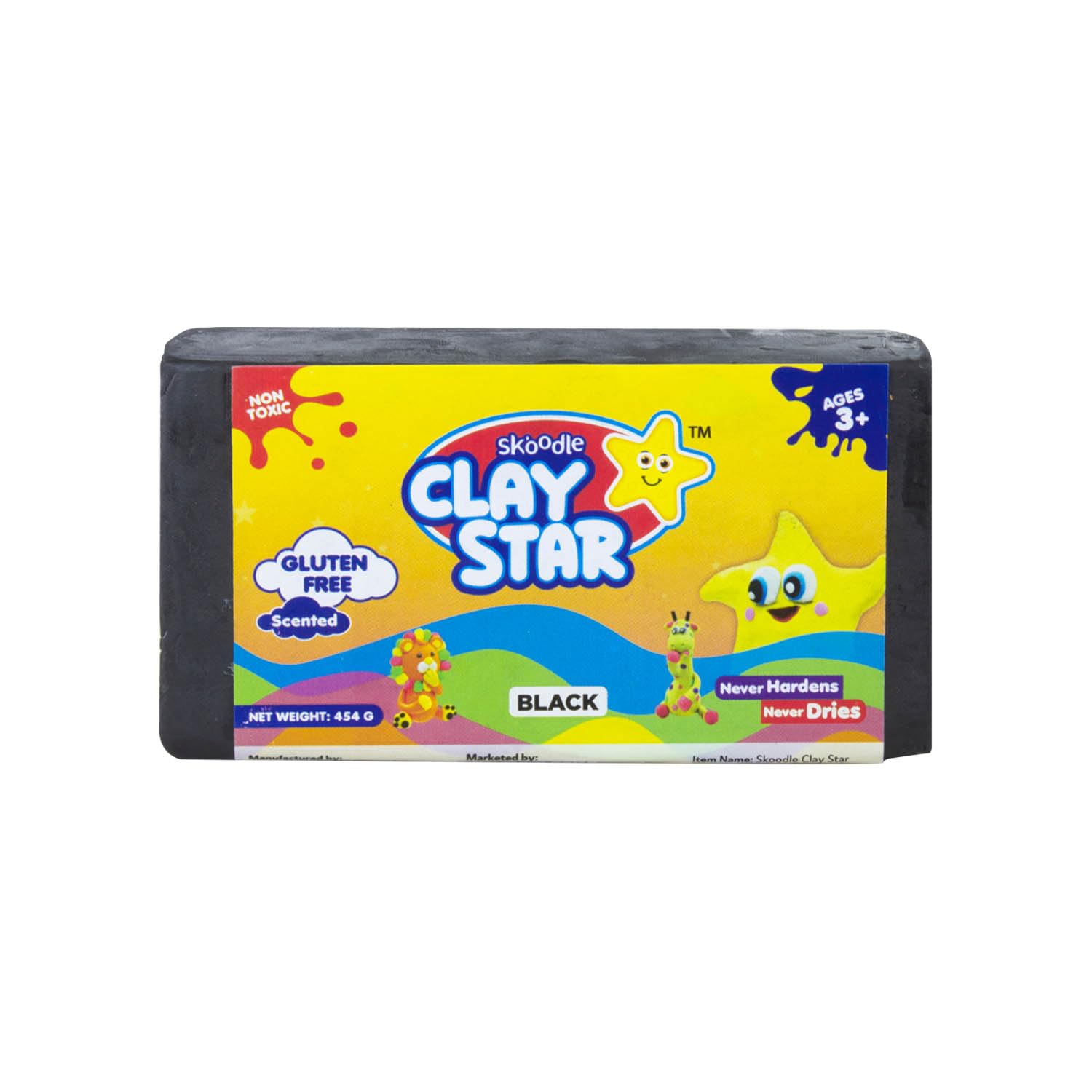 Skoodle Clay Star – 454 gm (Black)