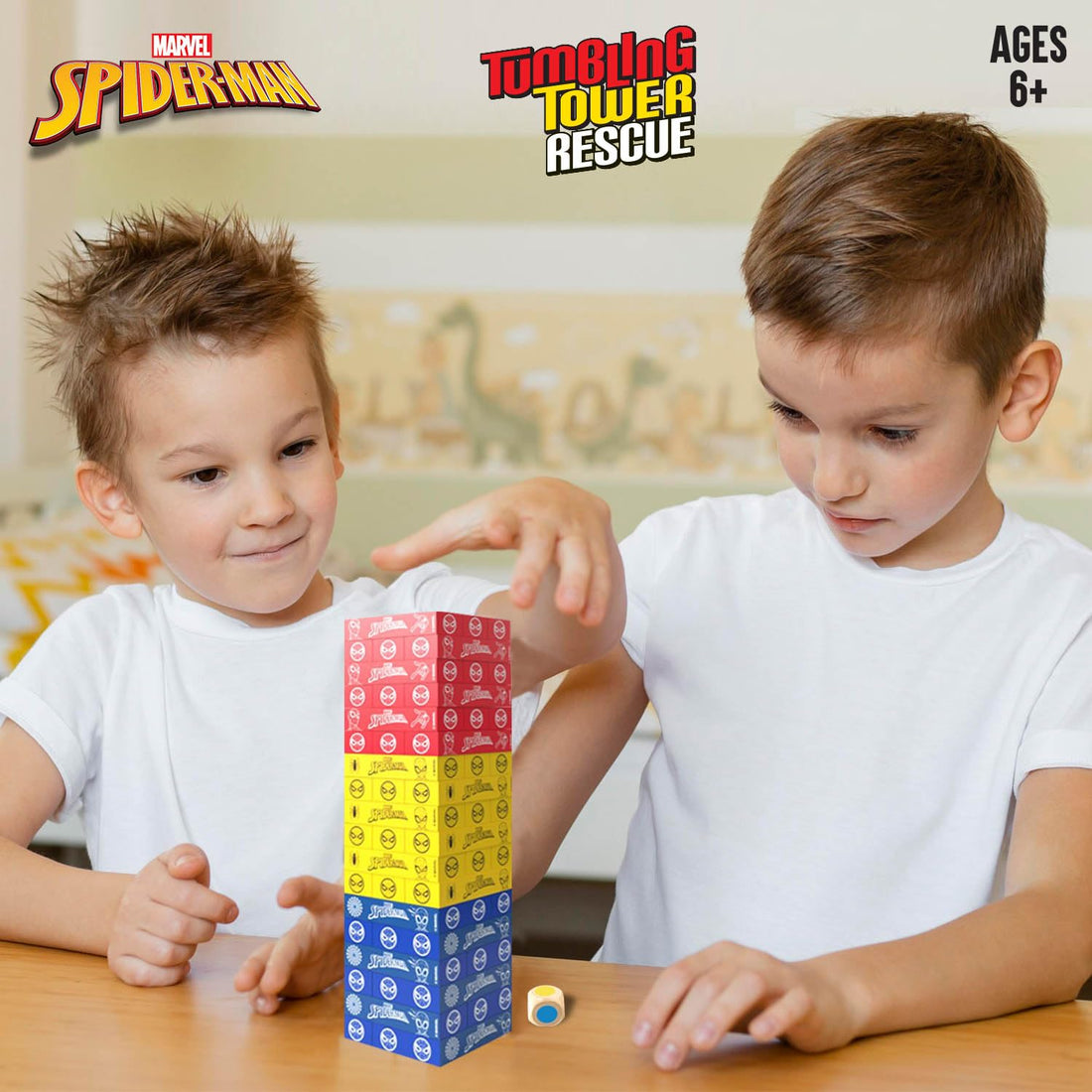 Marvel Spiderman Stackrr – Tumbling Tower Rescue