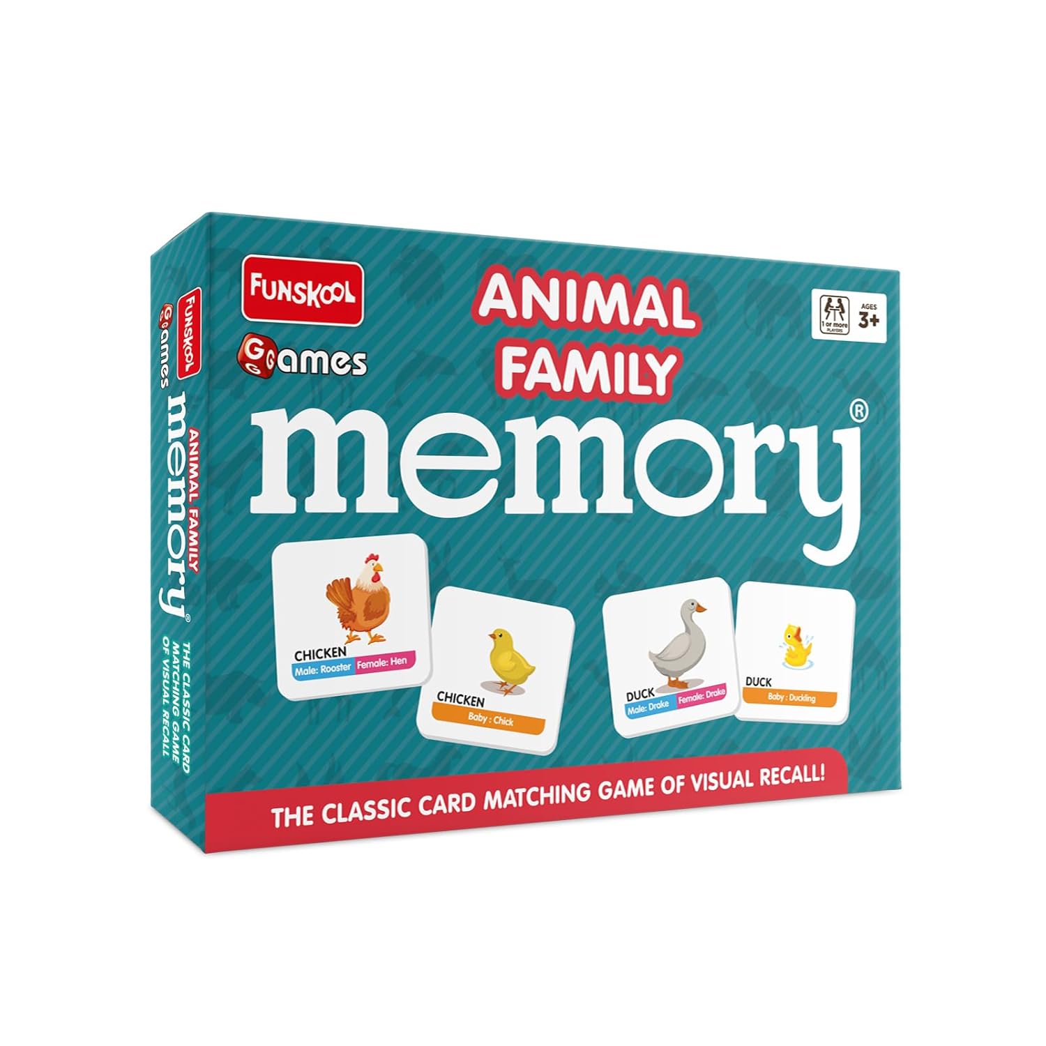Funskool Memory Animal Family Board Game