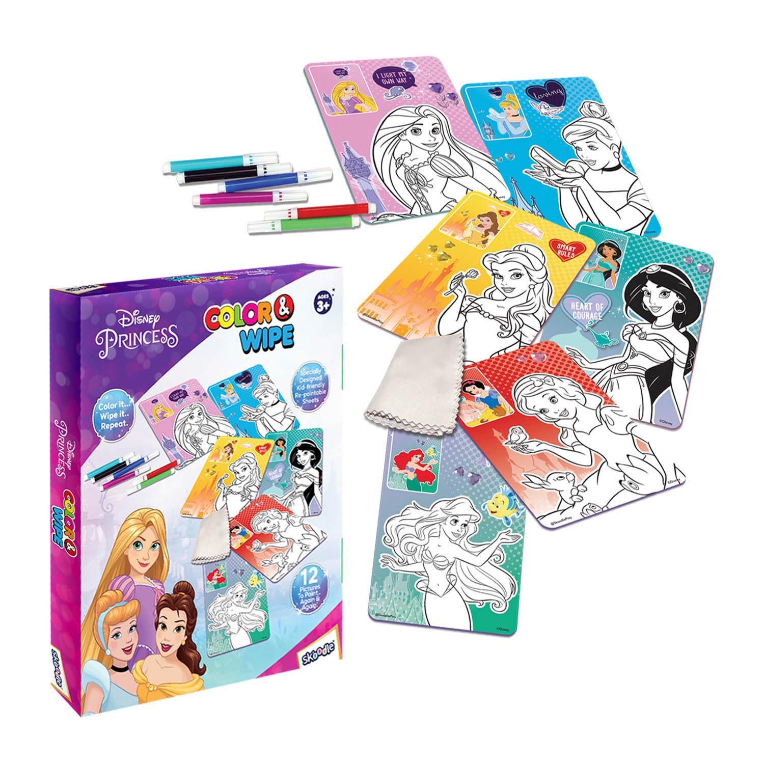 Disney Colour & Wipe Princess Art Kit