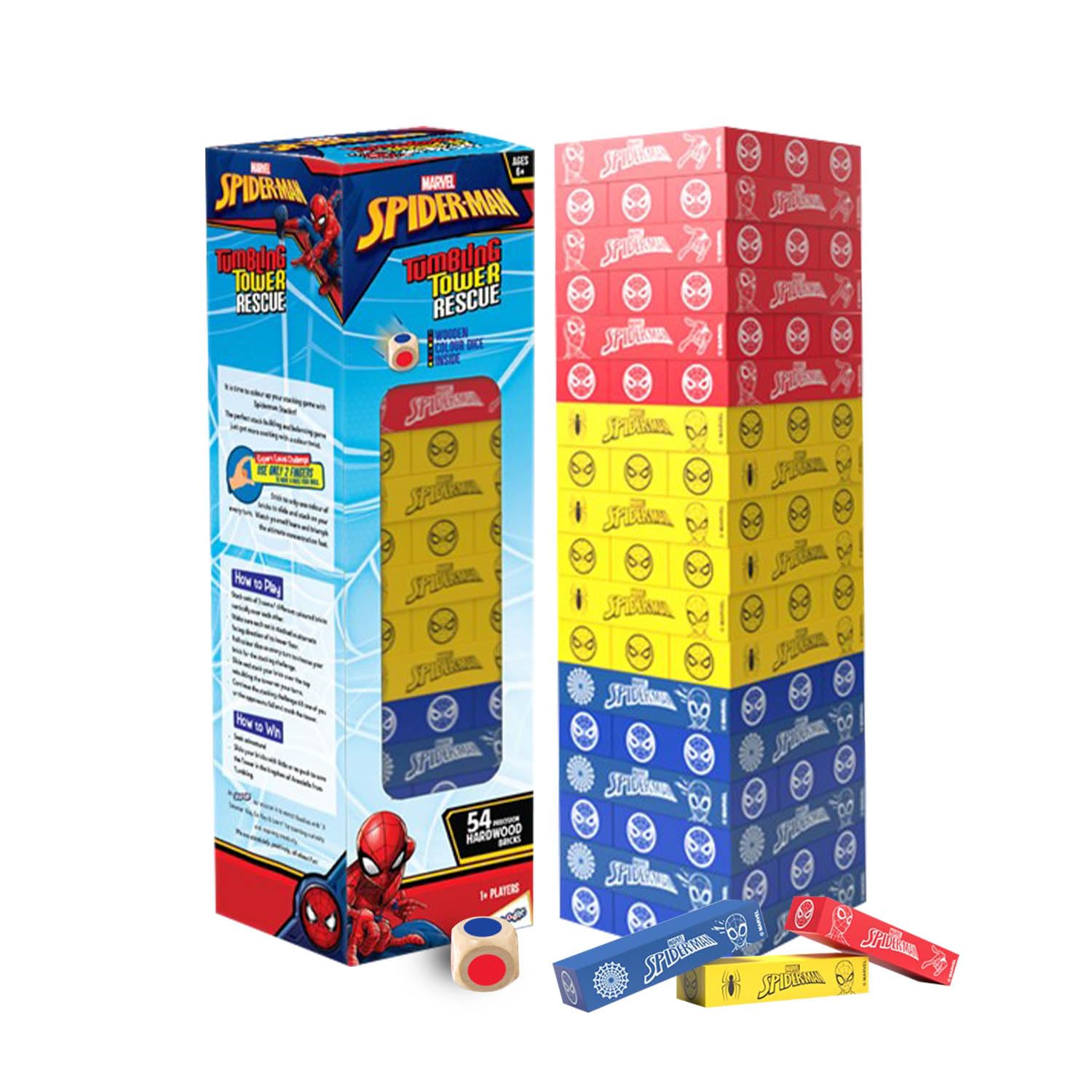 Marvel Spiderman Stackrr – Tumbling Tower Rescue