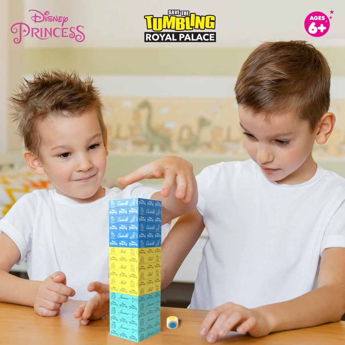 Disney Princess Stackrr Board Game – Save the Tumbling Royal Palace