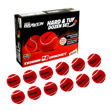 Skoodle BRAVEN Tennis4Cricket Hard & Tuf Ball (Set of 12)