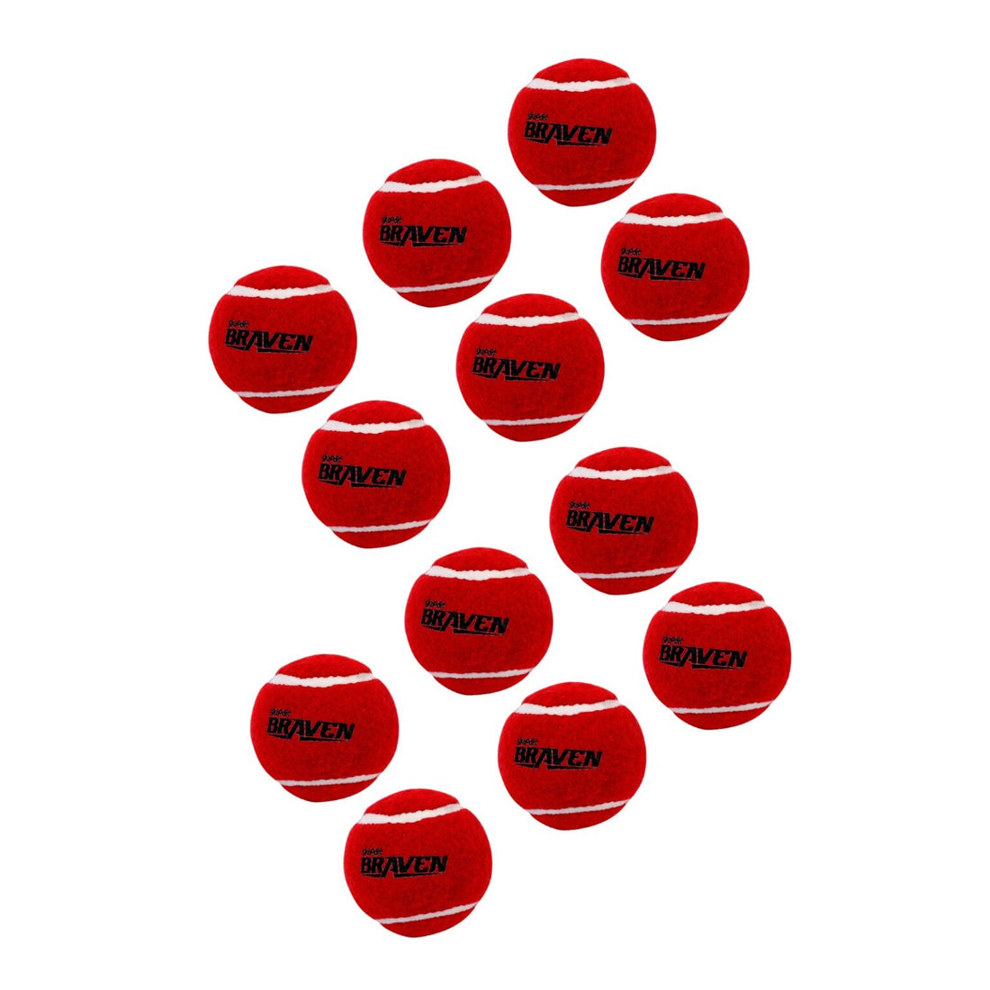 Skoodle BRAVEN Tennis4Cricket Hard & Tuf Ball (Set of 12)