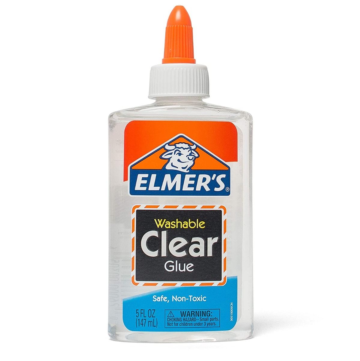 Elmer's Washable No-Run School Glue, 5 Oz Bottle, Clear