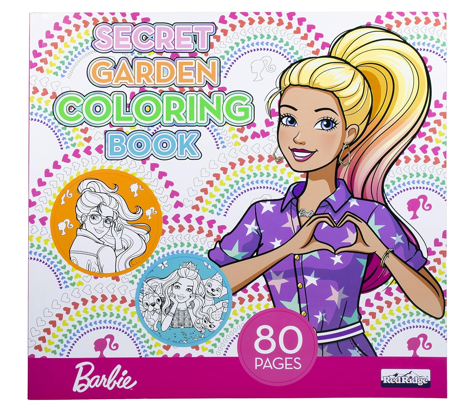 Mattel Barbie Secret Garden Coloring Book – 80 Pages