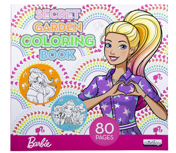 Mattel Barbie Secret Garden Coloring Book – 80 Pages