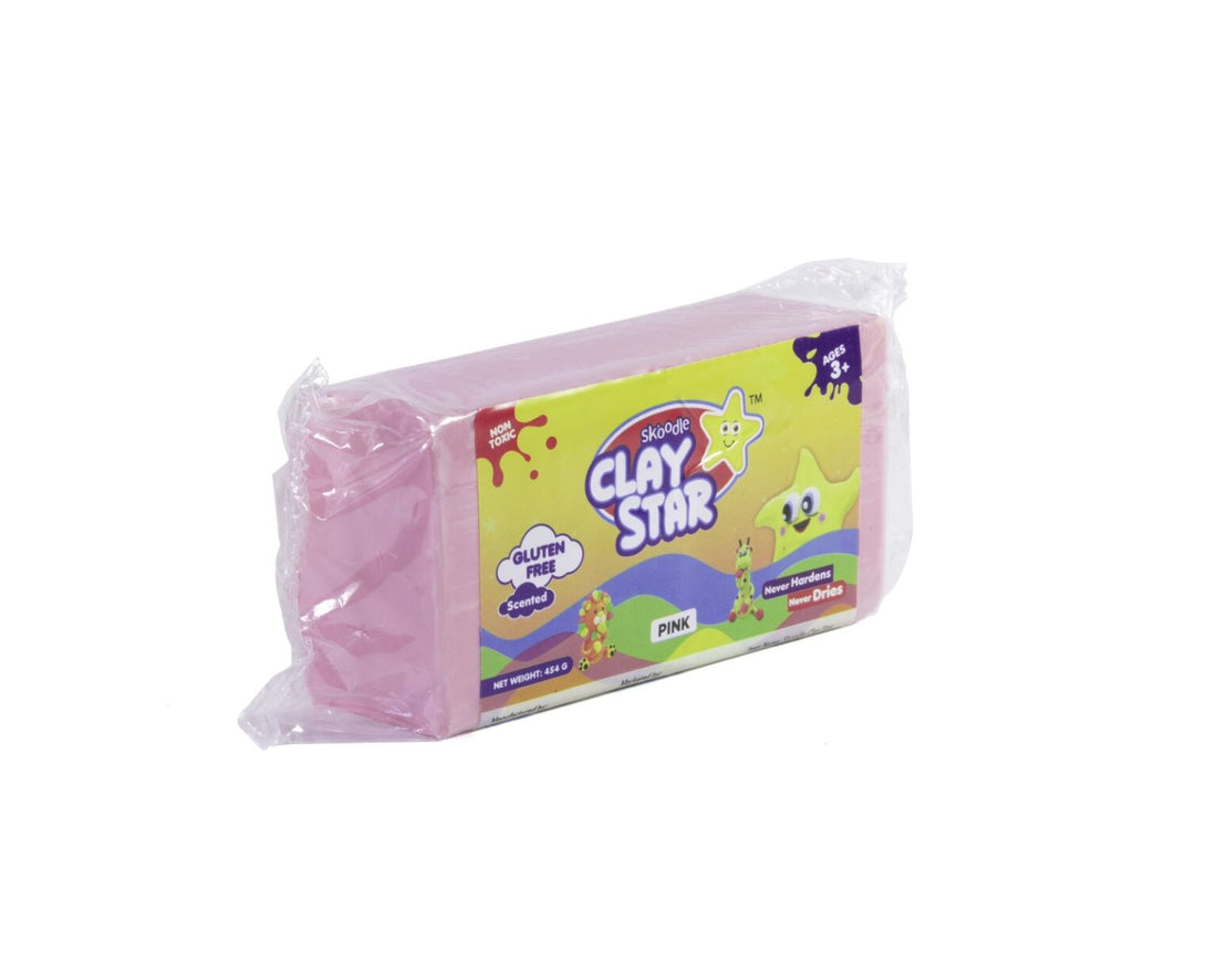 Skoodle Clay Star – 454 gm (Pink)