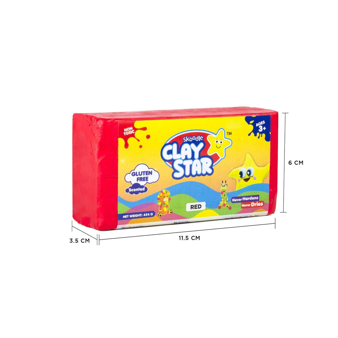 Skoodle Clay Star – 454 gm (Red)