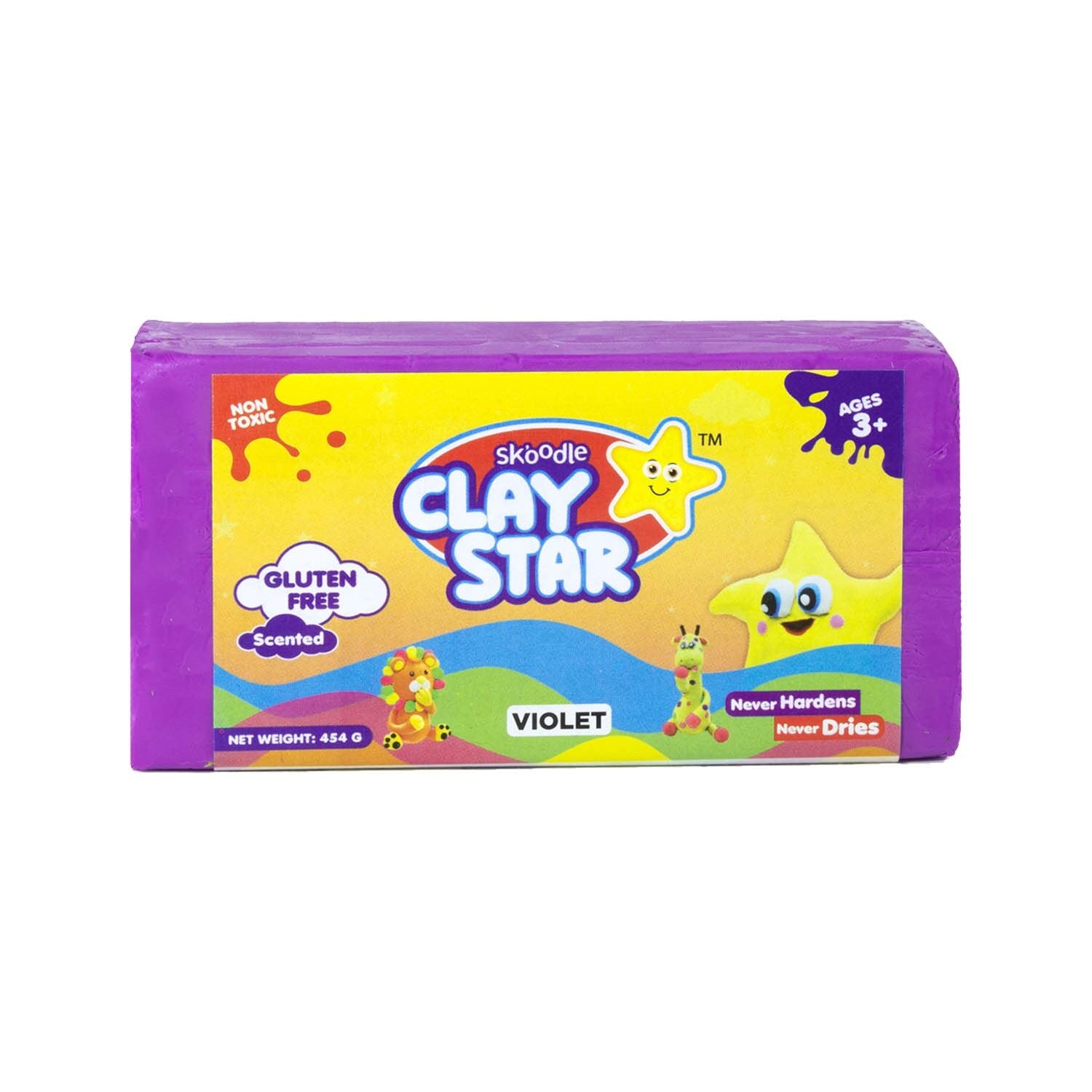 Skoodle Clay Star – 454 gm (Violet)