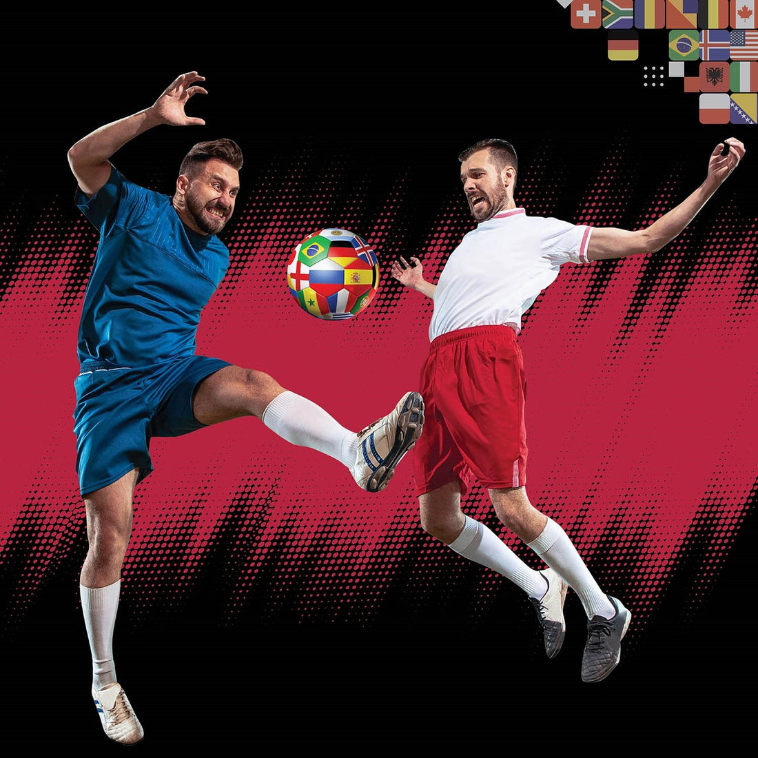 Skoodle BRAVEN Flag Glider Football – Size 5 (Gloss Shine Leatherite)