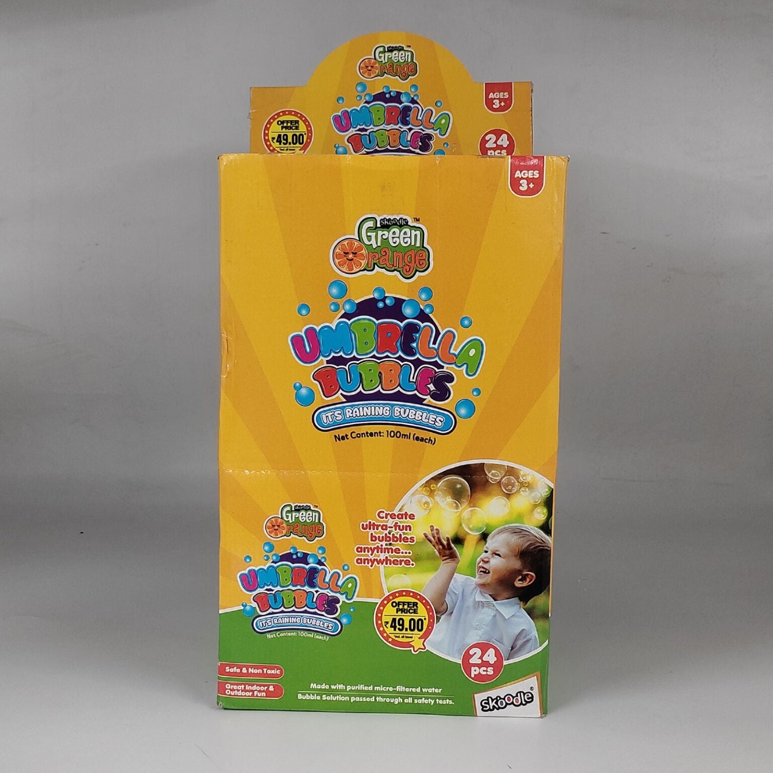 GREEN ORANGE UMBRELLA BUBBLE WATER STICK 100ML