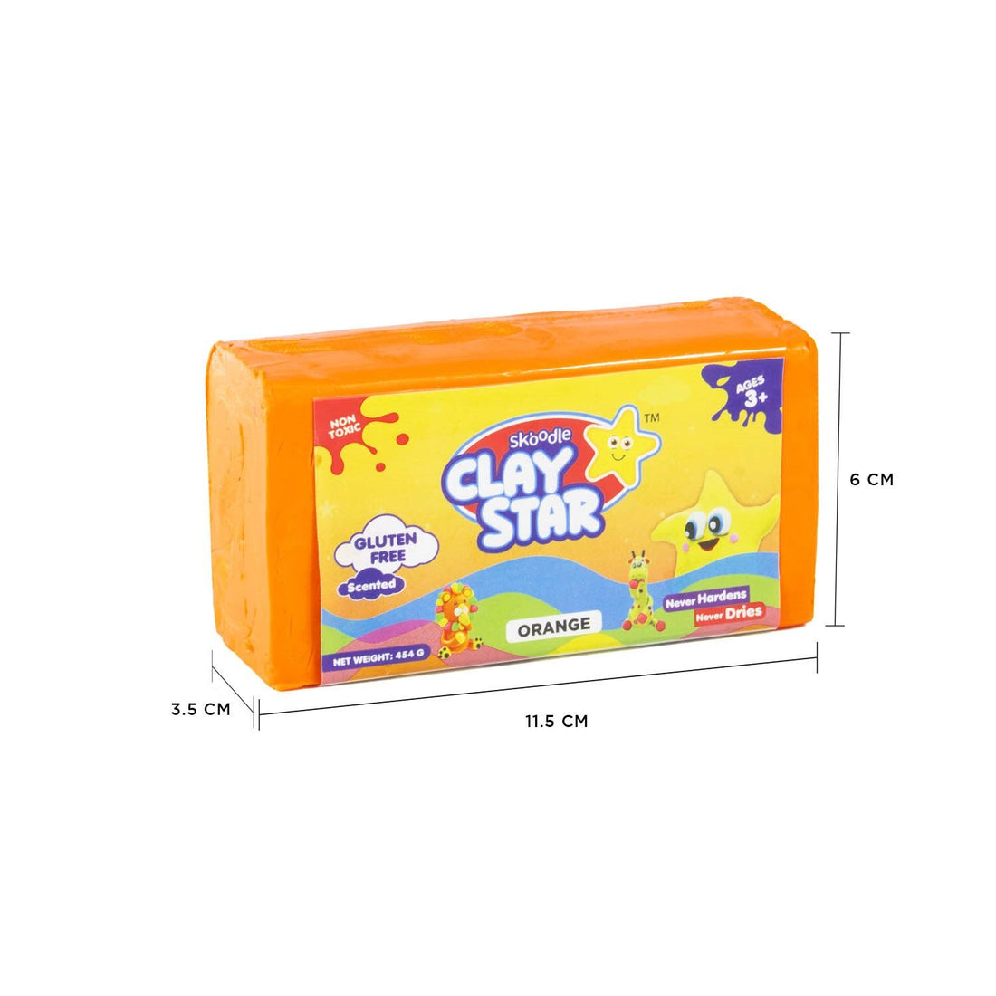 Skoodle Clay Star – 454 gm (Orange)
