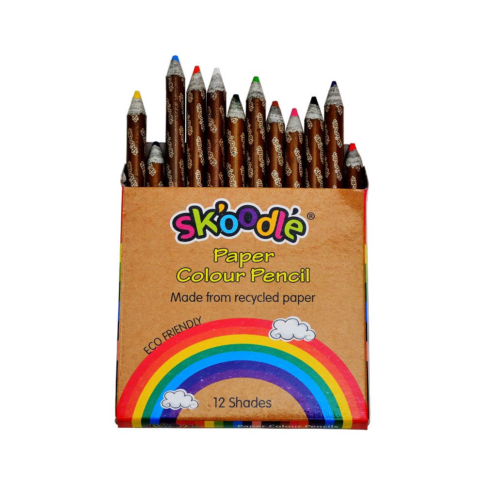 Skoodle 12 Mini Paper Colour Pencils