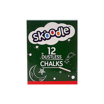 Skoodle 12 White Chalks