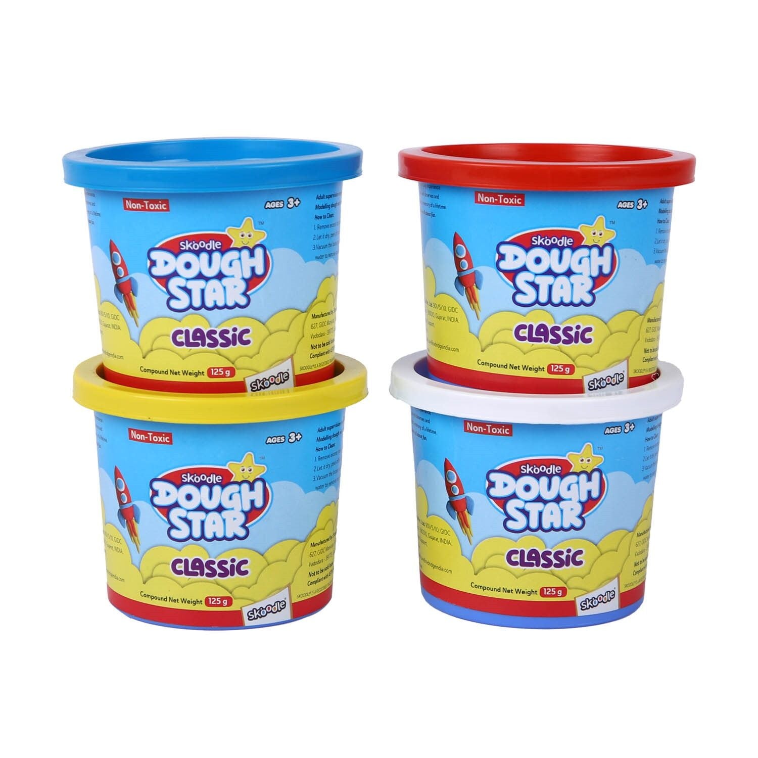 Skoodle Dough Star Mega 125 Gm - Pack Of 4A