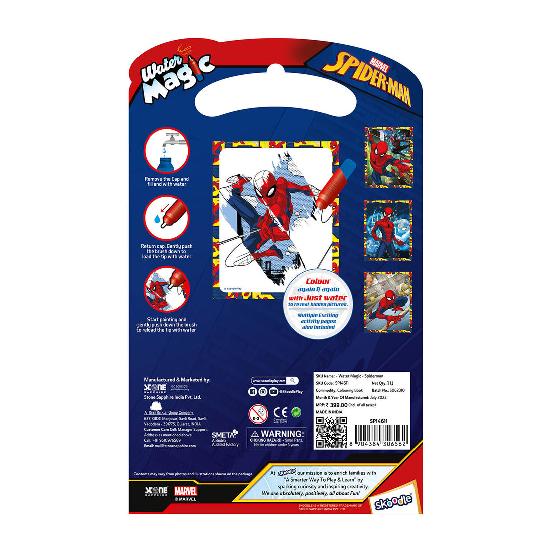 Marvel Spider-Man Water Magic Coloring Book