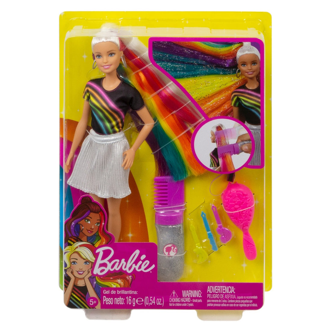 Barbie Rainbow Sparkle Hair Doll - Skoodle