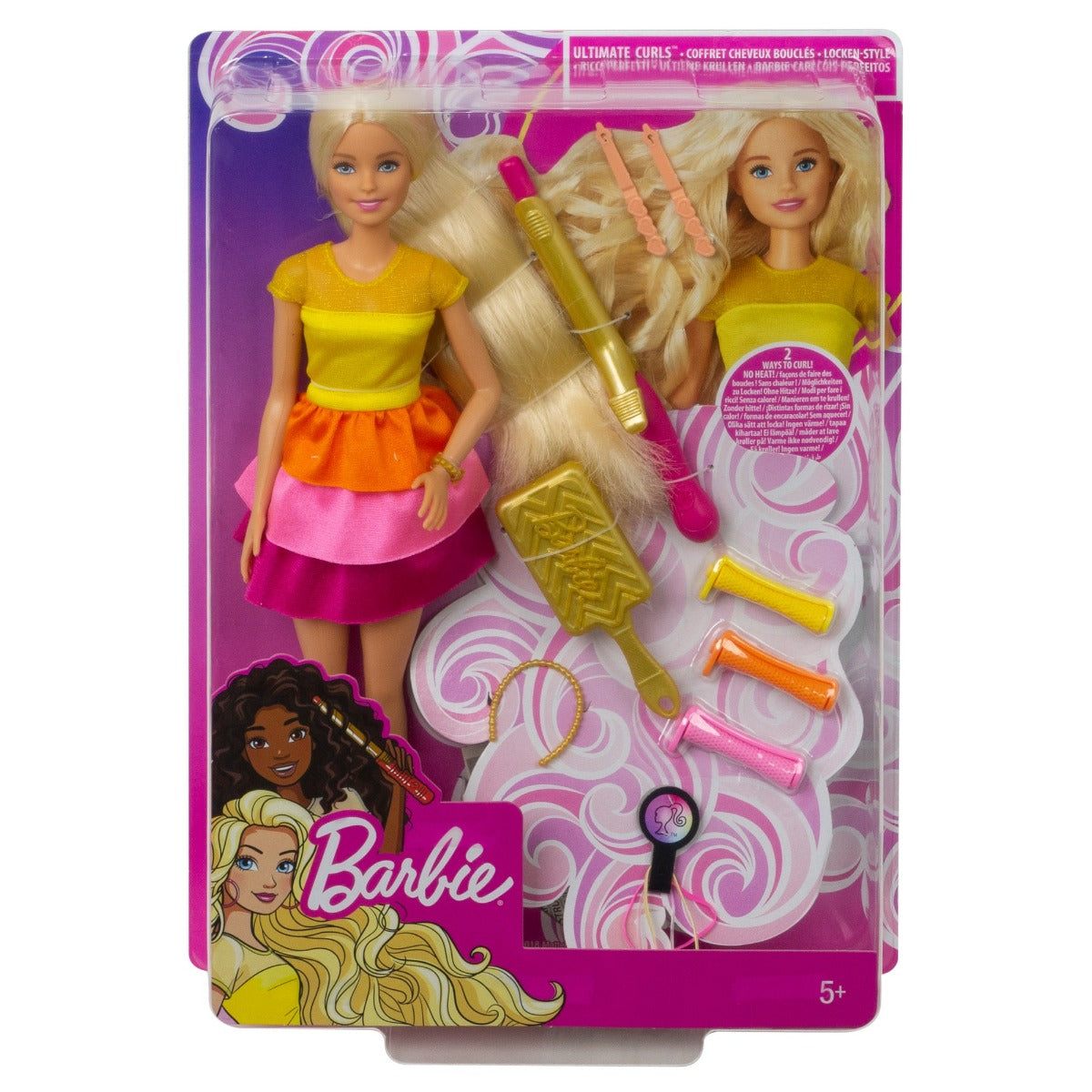 Barbie Ultimate Curls Doll And Playset - Skoodle